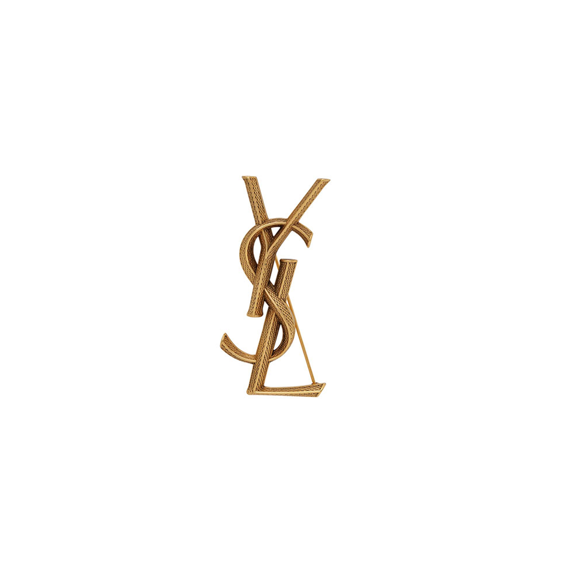 YSL CASSANDRE SNAKE BROOCH IN METAL 700582Y15008204